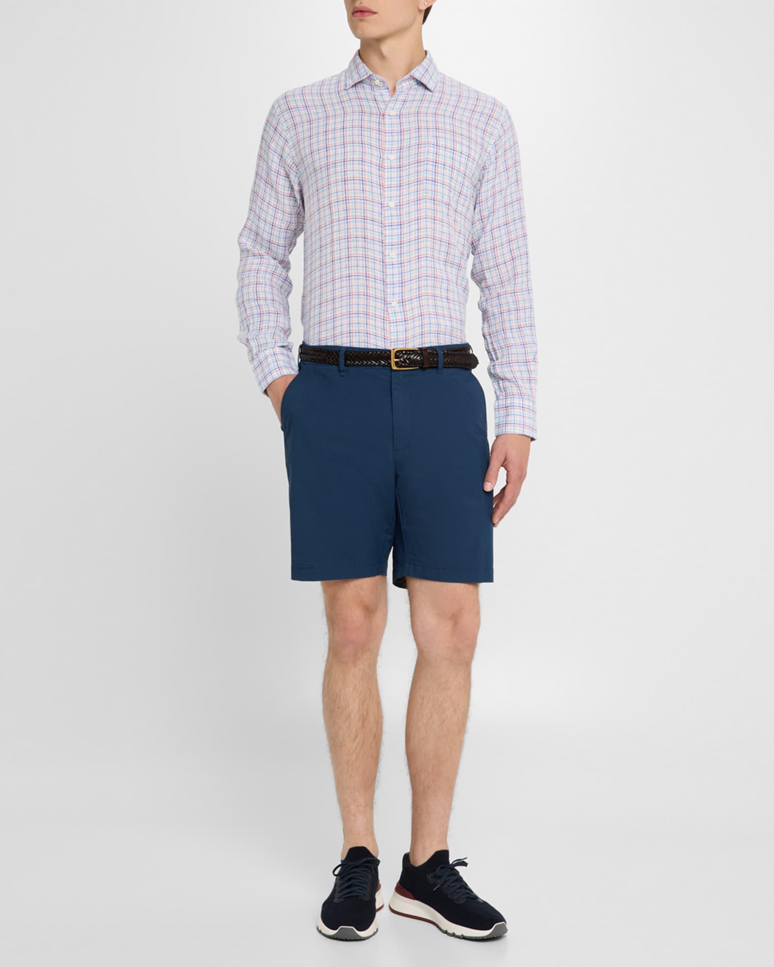 Men's Clambake Linen Check Sport Shirt Product Image