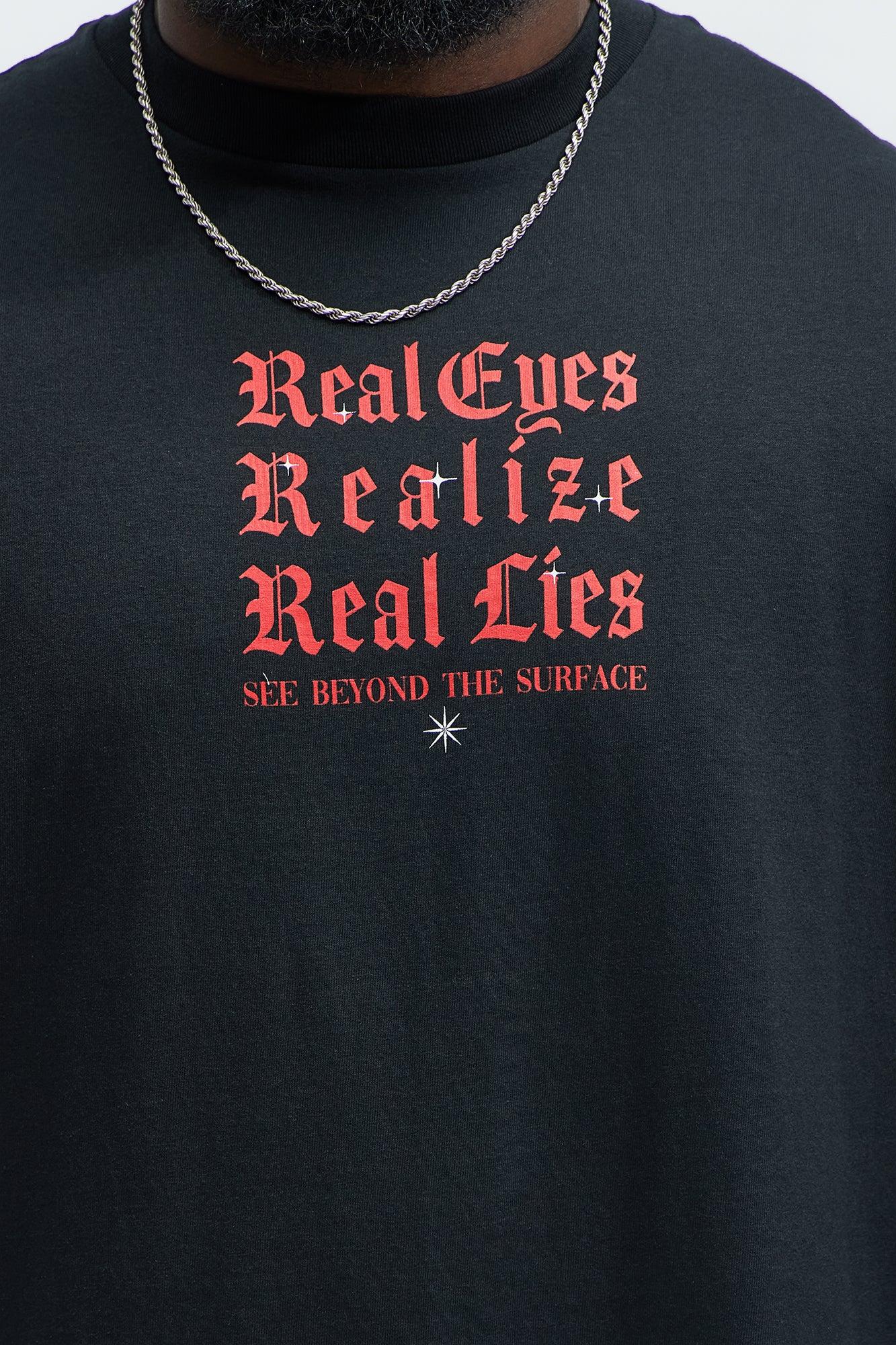 Real Eyes Short Sleeve Tee - Black Product Image