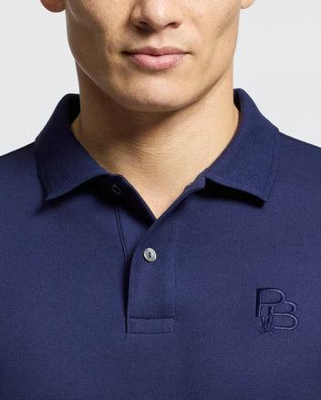 MENS NICHOLSON RIB COLLAR PIQUE POLO - B6K401F200 Male Product Image