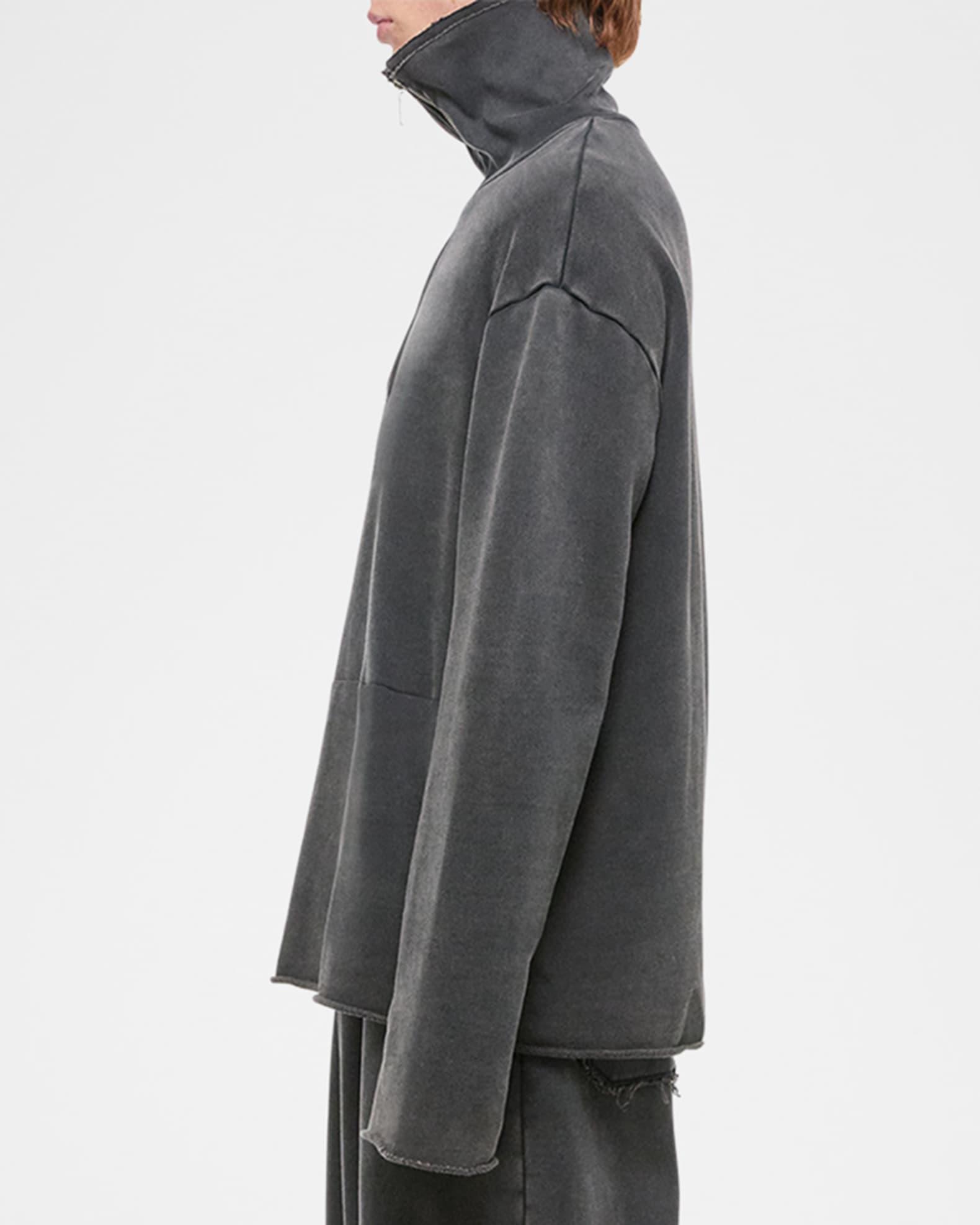 Men's Travel Merino Waffle Hoodie - Black Male Product Image