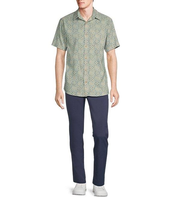 Rowm Short Sleeve Outsider Tile Print Shirt Product Image