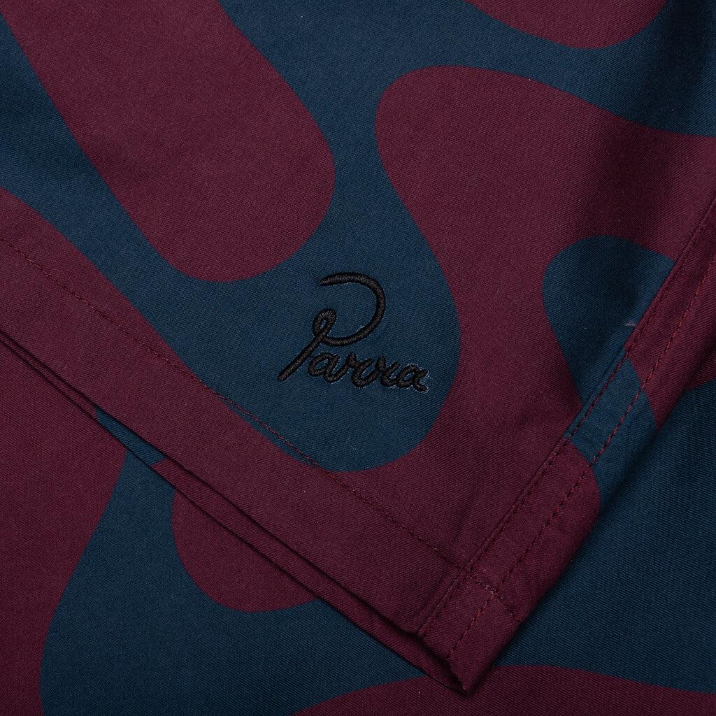 Splashed Swim Shorts - Burgundy Male Product Image