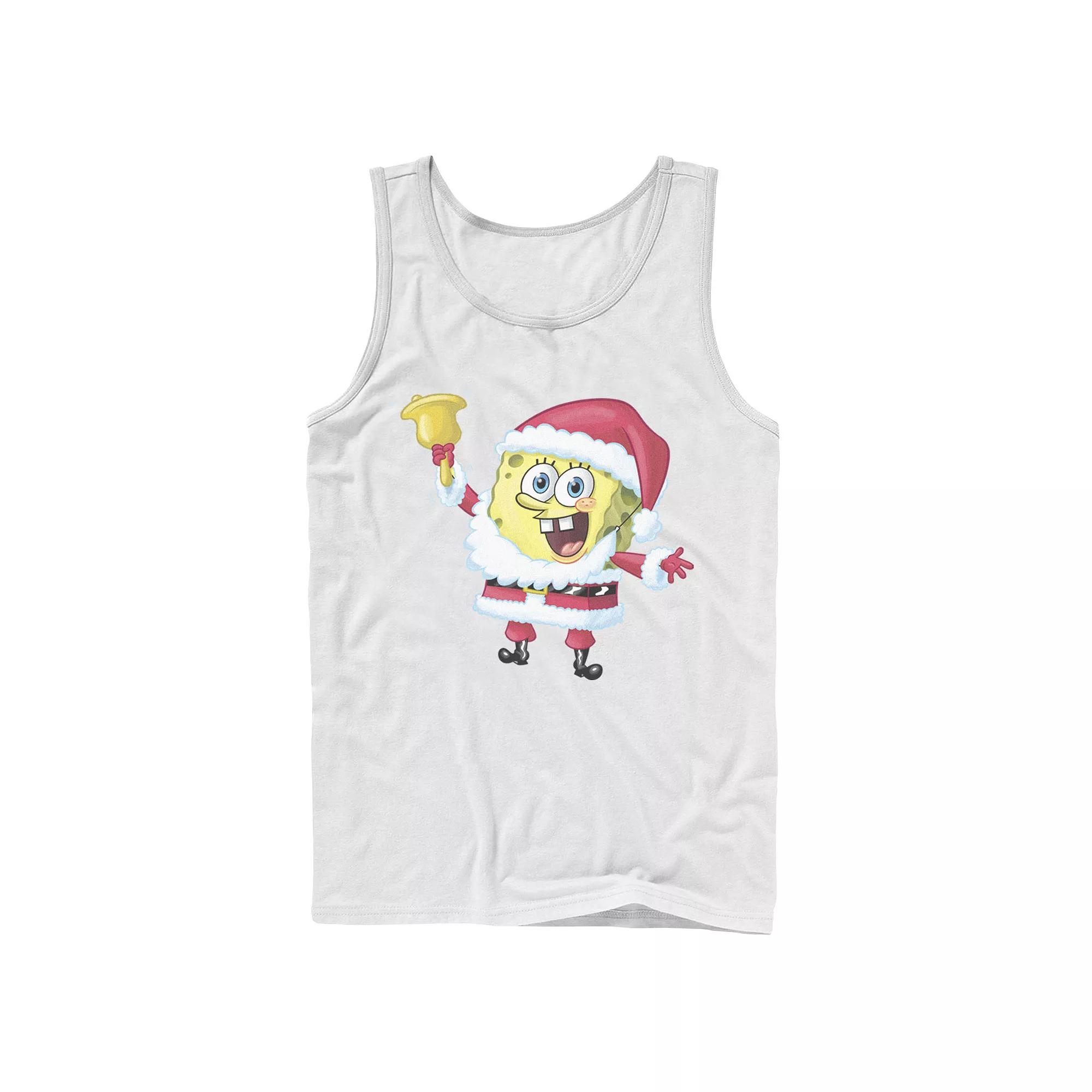 Men's Nickelodeon SpongeBob SquarePants Santa Claus Tank Top,  Product Image