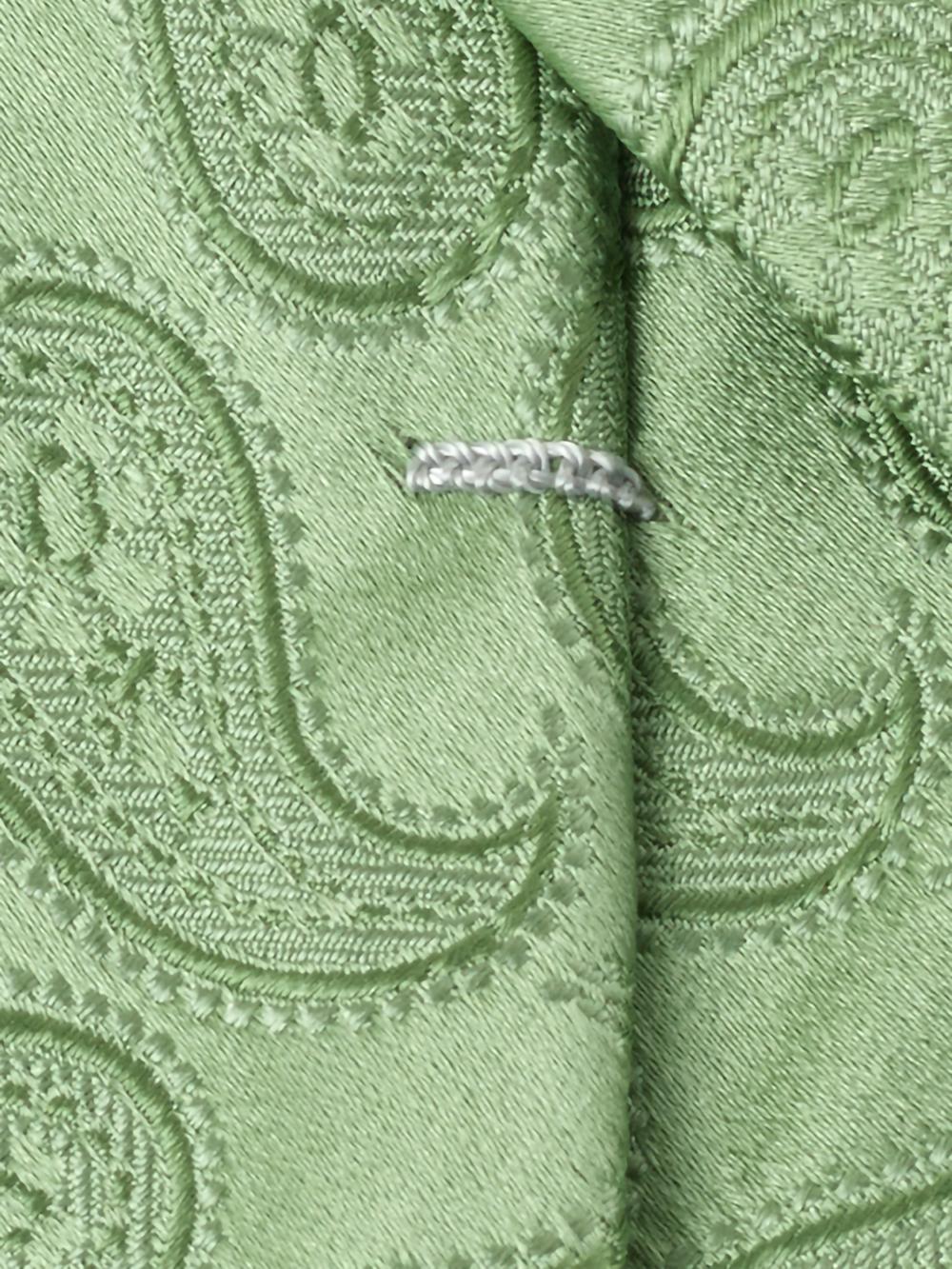 Paisley Woven Silk Tie - Green Product Image