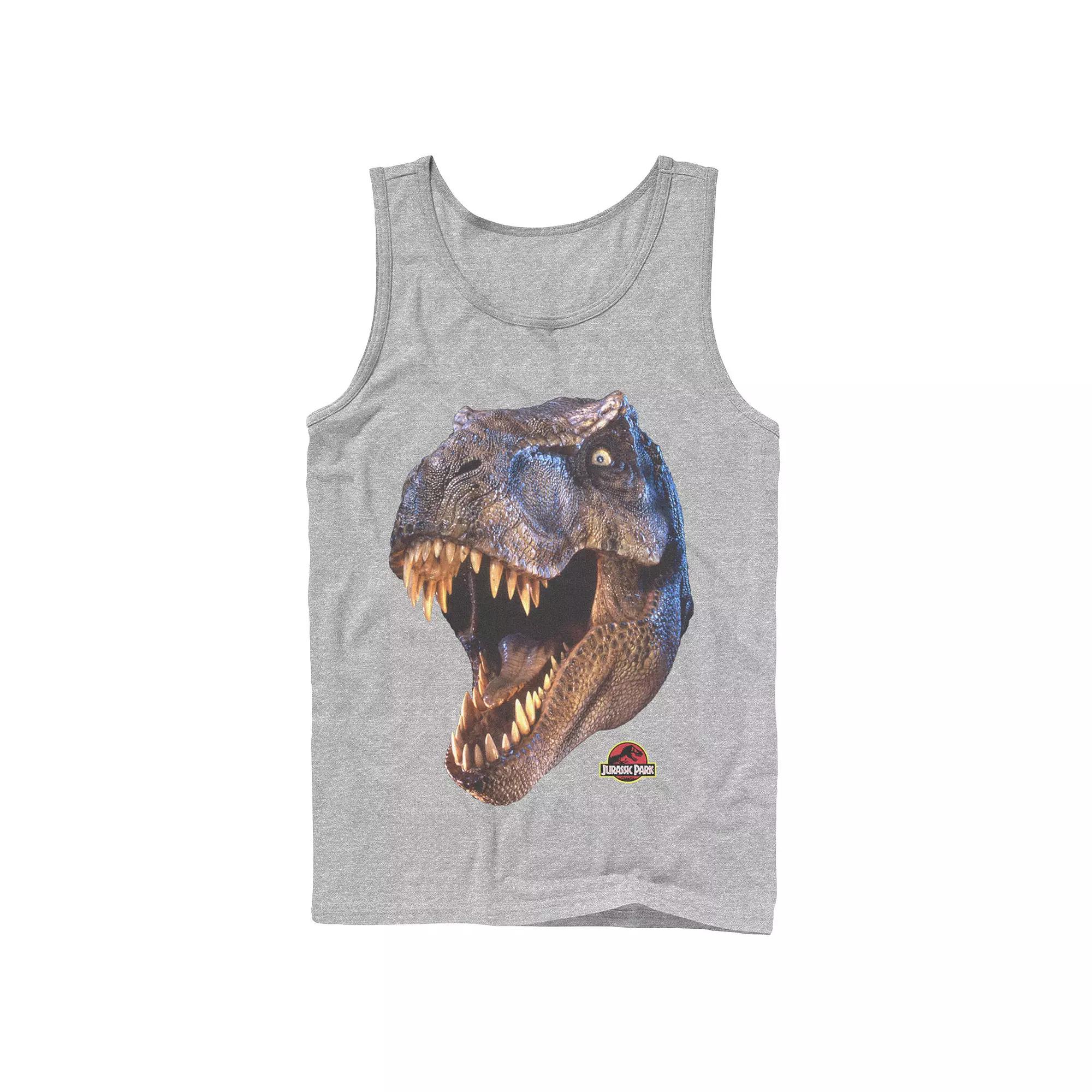 Men's Jurassic Park T-Rex Head Roar Tank Top,  Product Image