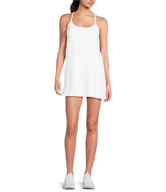 The Upside Peached Brooklyn Sleeveless Scoop Neck Moisture Wicking Pull-On Dress Product Image