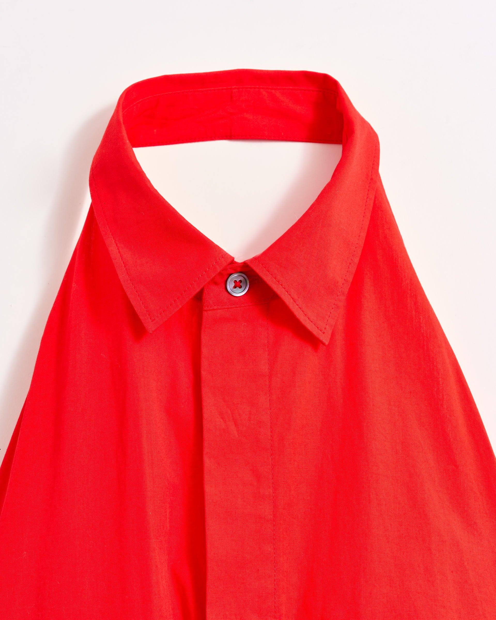 Poplin Halterneck Shirt Dress -  Product Image