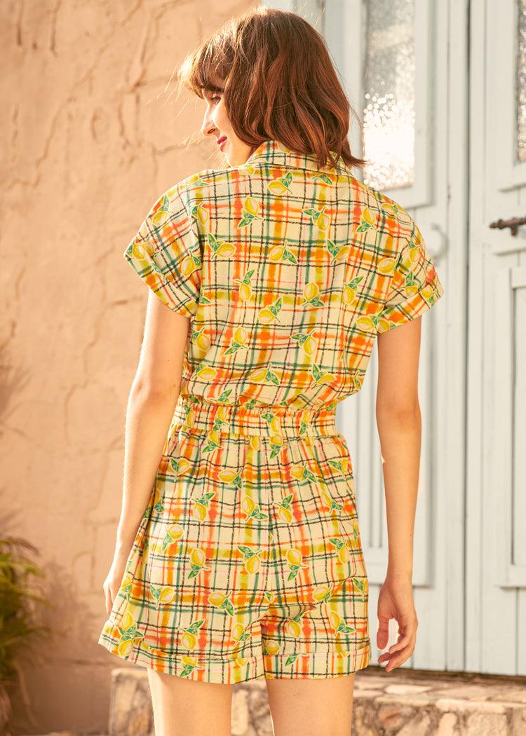 Buttoned Up & Out Romper Product Image