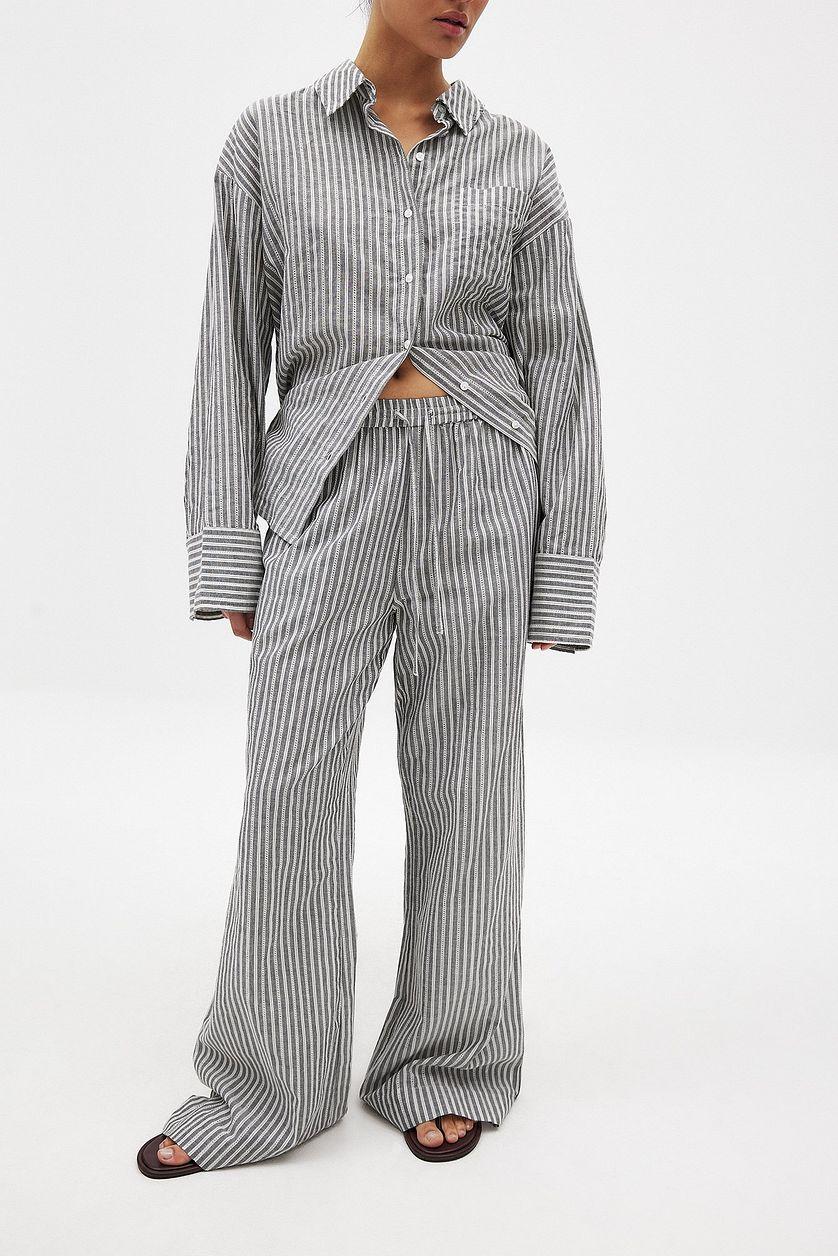 Crochet Insert Mid Waist pants Product Image