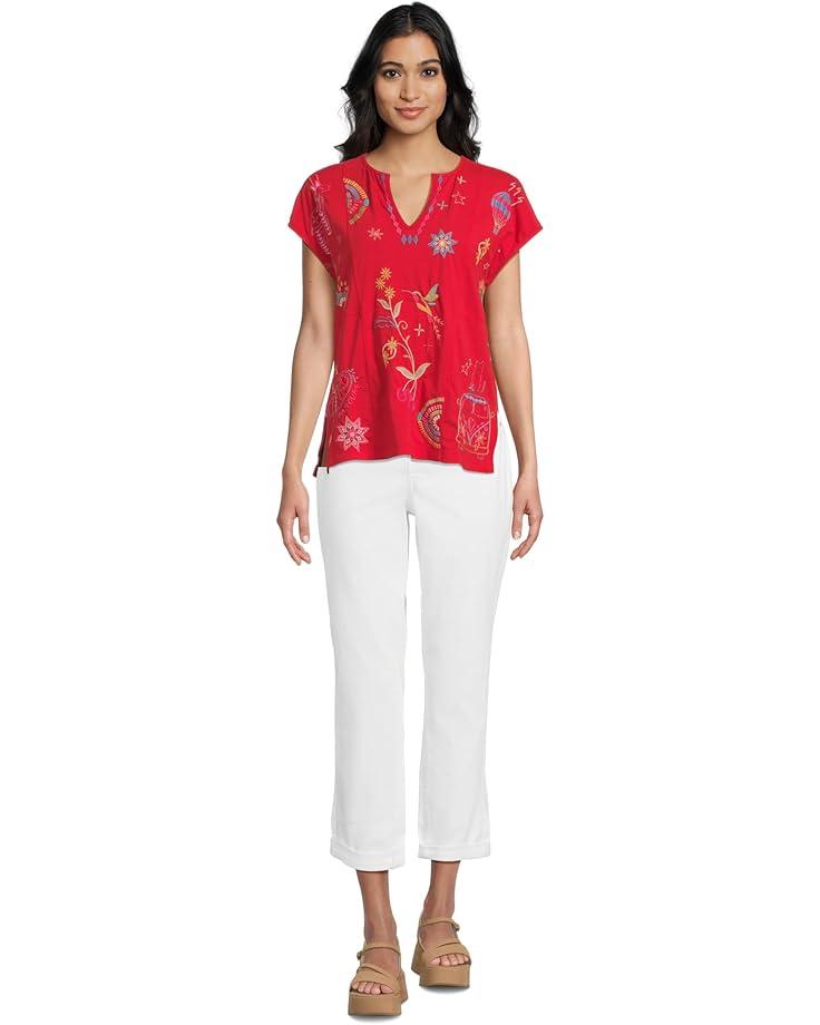 V-neck Short Sleeve Tee - Nicolette Product Image