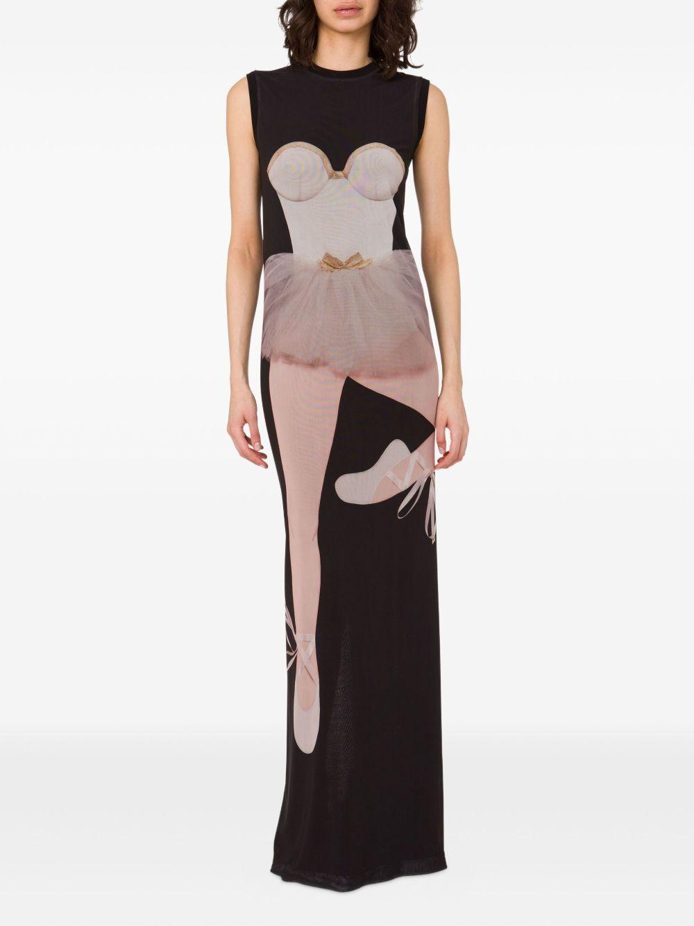ballet-print maxi dress Product Image