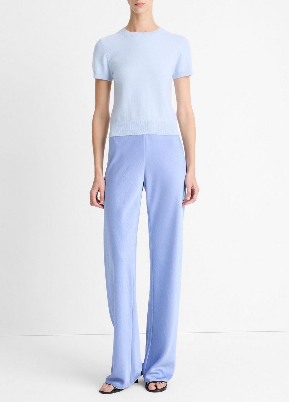 Womens Wool & Cashmere-Blend Short-Sleeve Sweater Vince Product Image