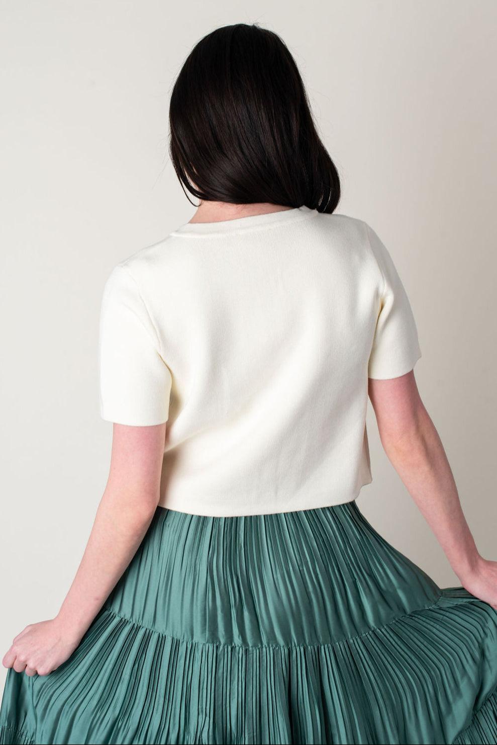 Heartbreaker Knit Short Sleeve Top Product Image