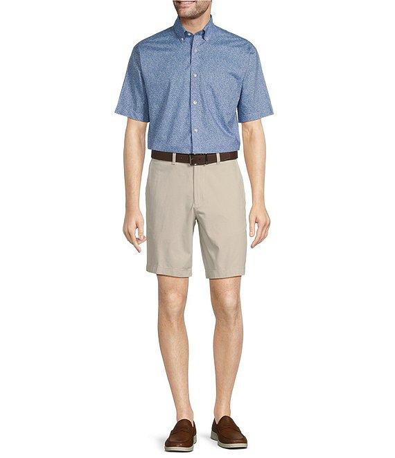 Gold Label Roundtree & Yorke Full Fit Non-Iron Micro Floral Short Sleeve Sport Shirt Product Image