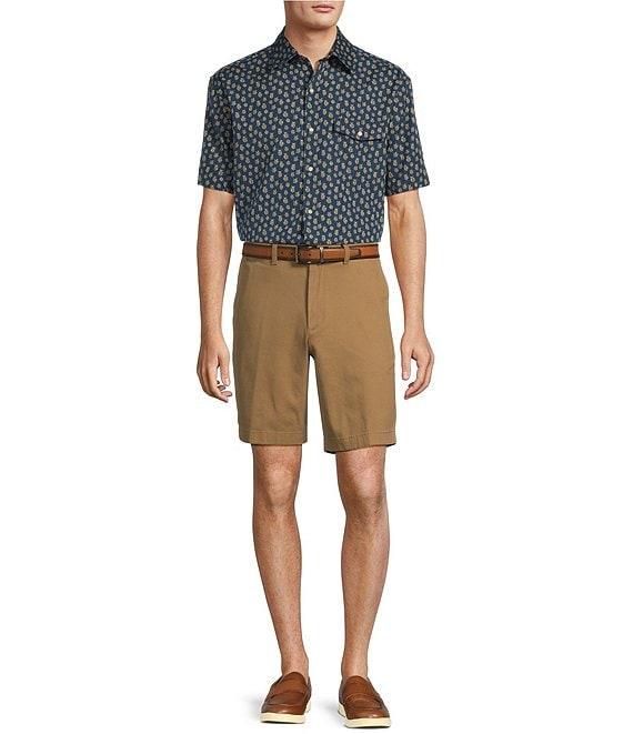 Roundtree & Yorke Short Sleeve Sprig Print Sport Shirt Product Image