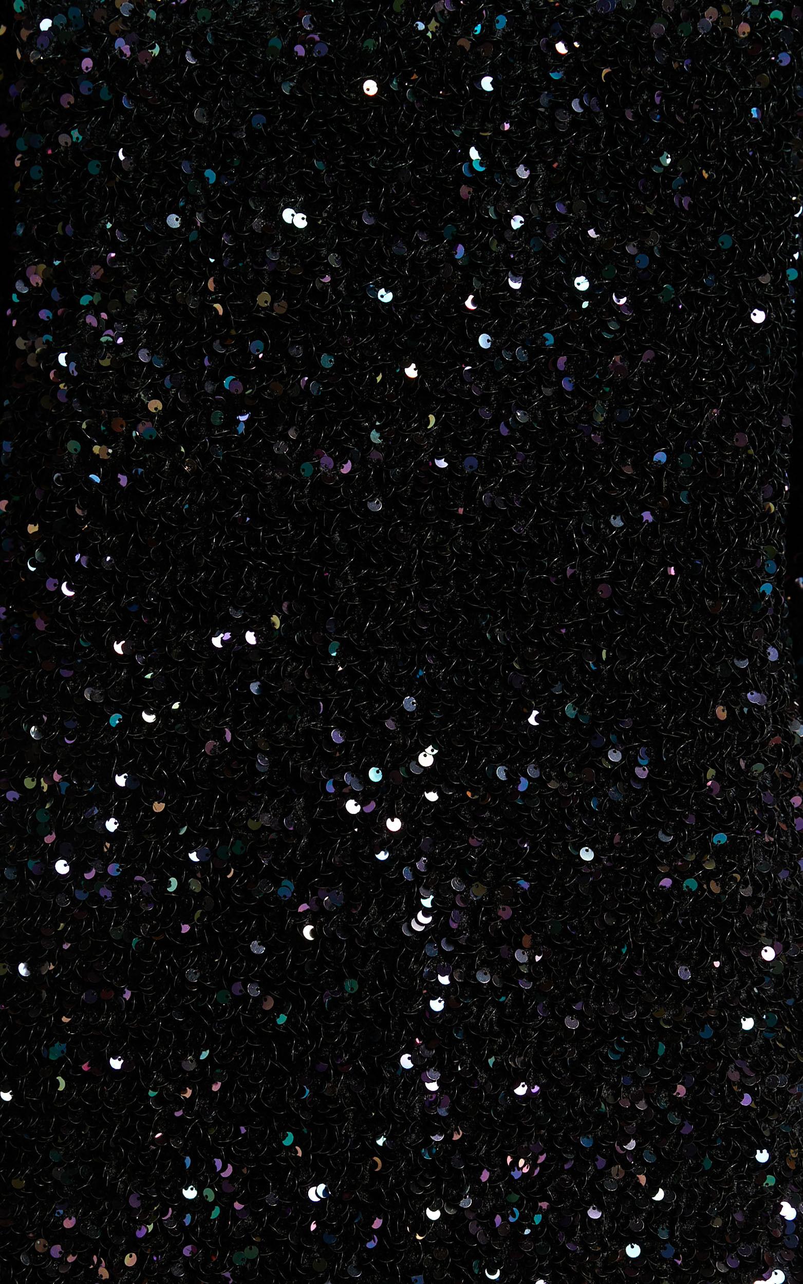 Valetta Mini Dress - Sequin low back shift dress in Midnight Blue Sequin Product Image