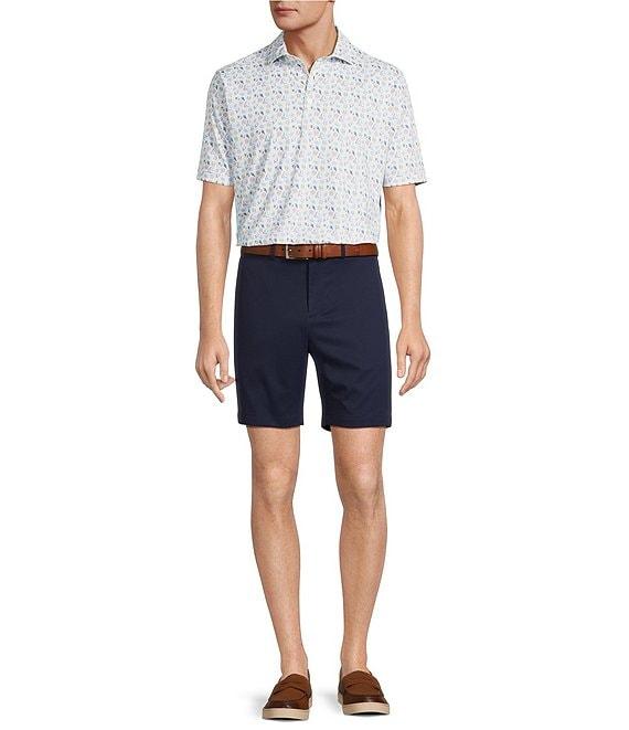 Hart Schaffner Marx Short Sleeve Luxury Performance Mosaic Polo Shirt Product Image