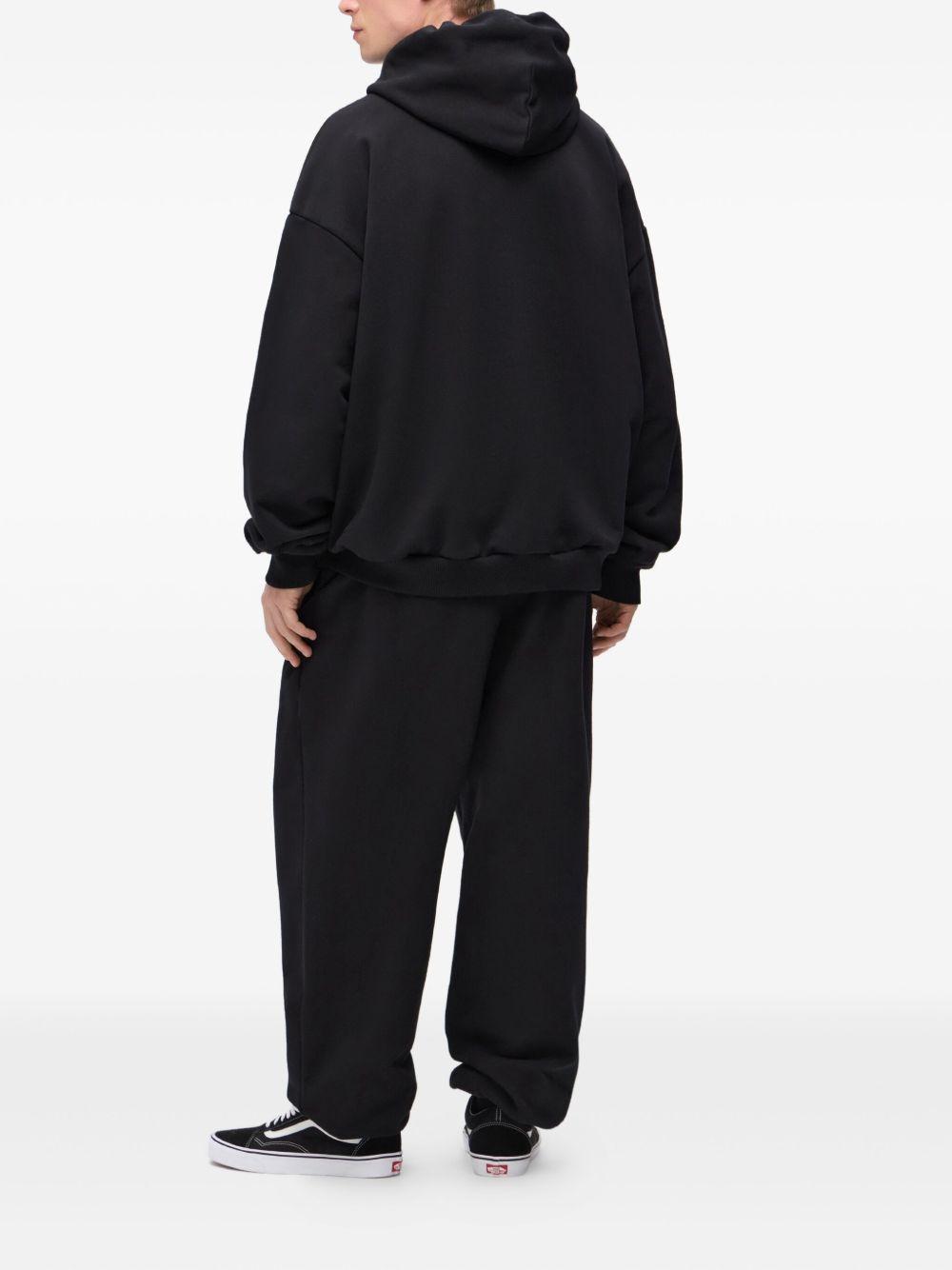 logo-print drawstring hoodie Product Image