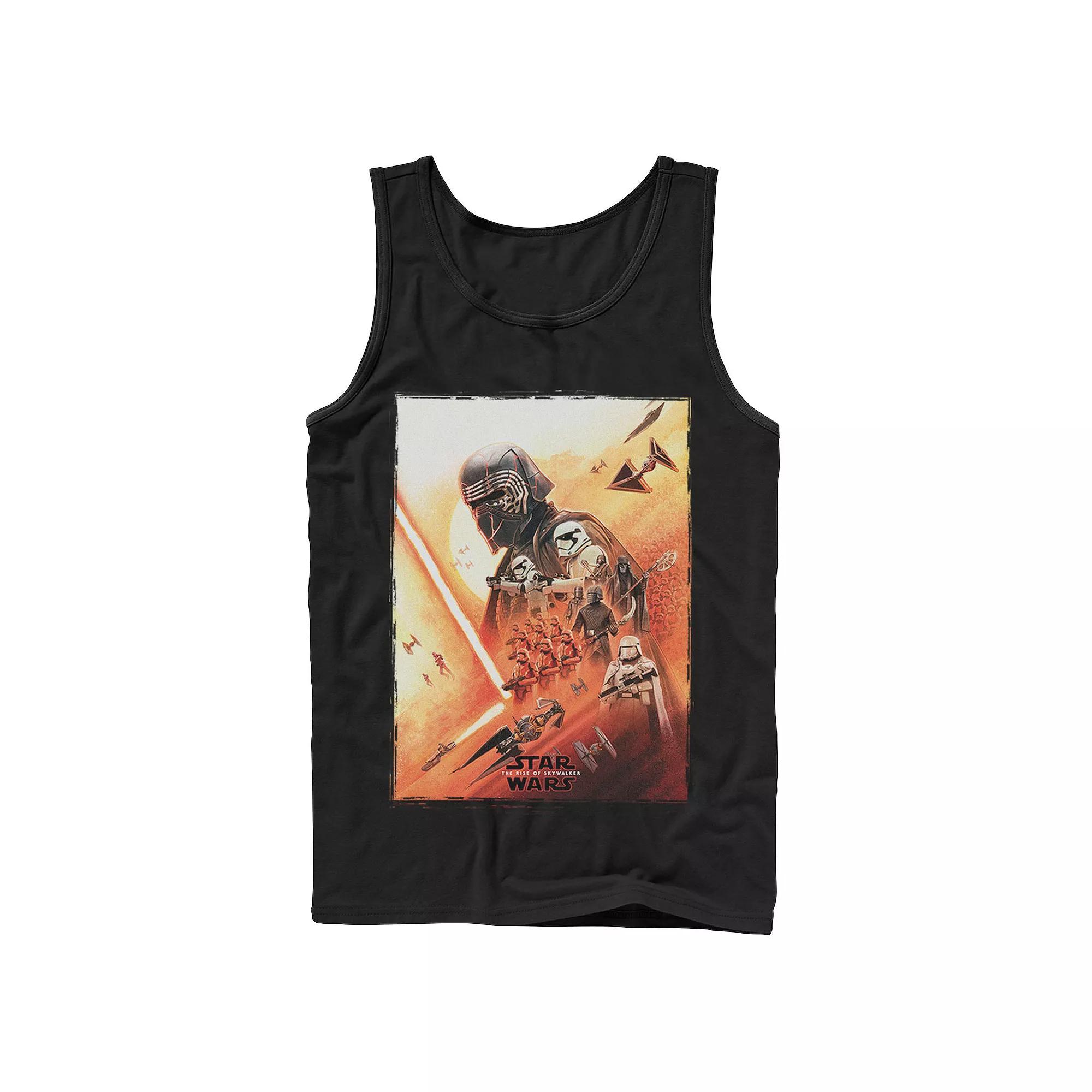 Men's Star Wars The Rise of Skywalker Kylo Poster Tank Top, Size: XL, Black Product Image