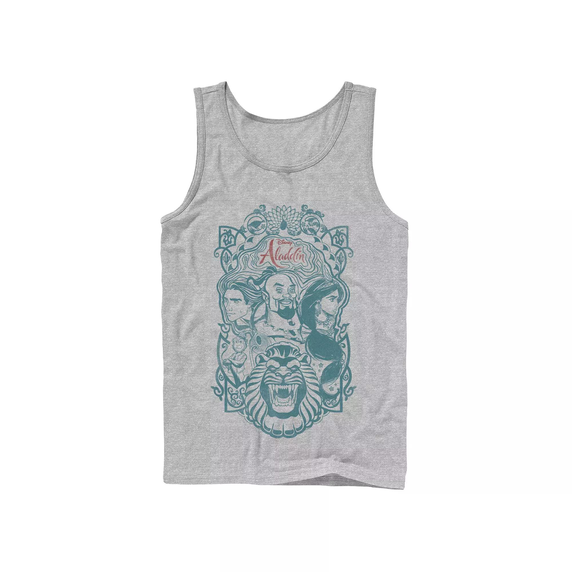Men's Disney's Aladdin Live Action Group Character Sketch Tank Top,  Product Image