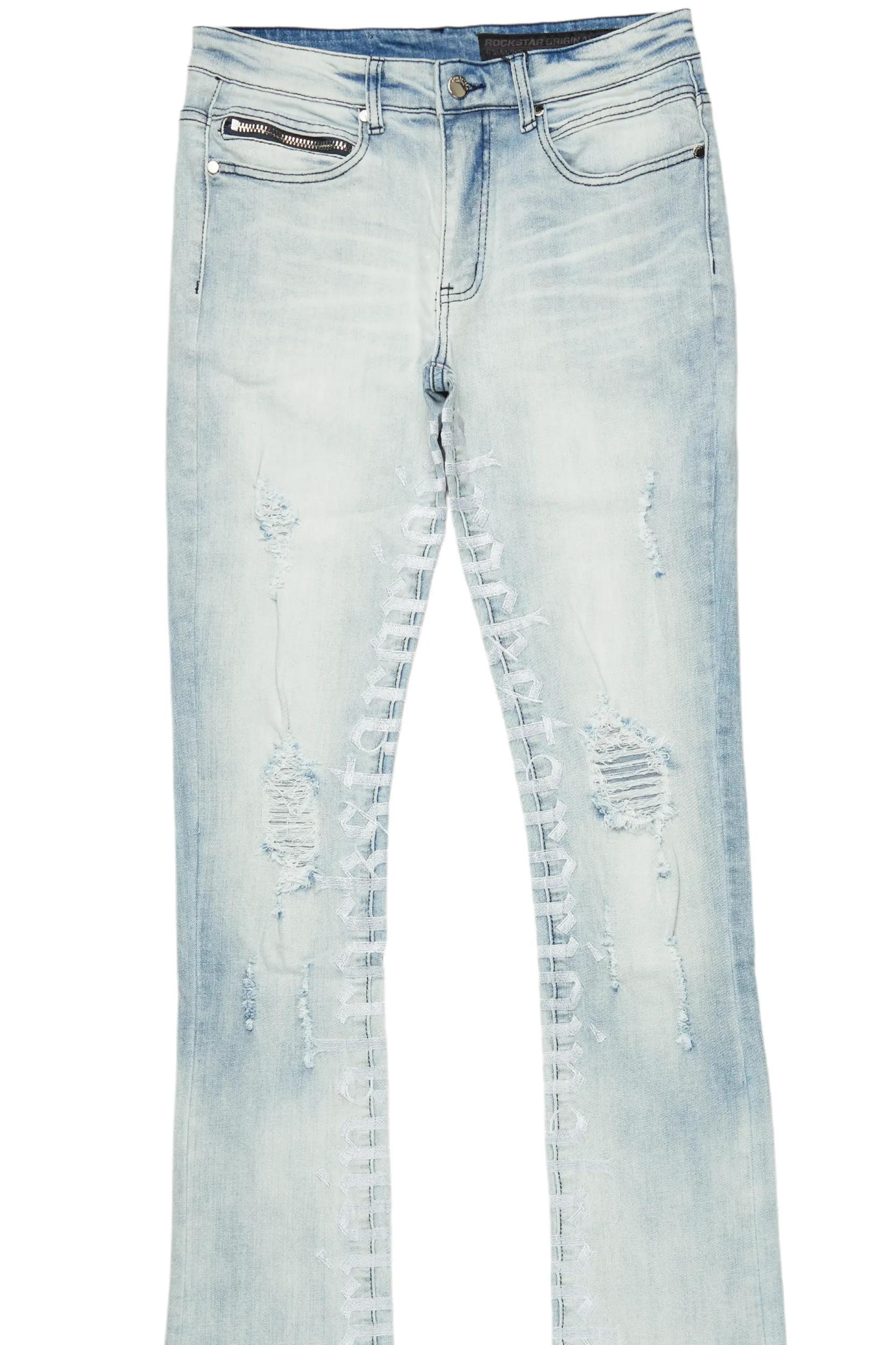 Colette Blue Wash Super Stacked Flare Jean Male Product Image