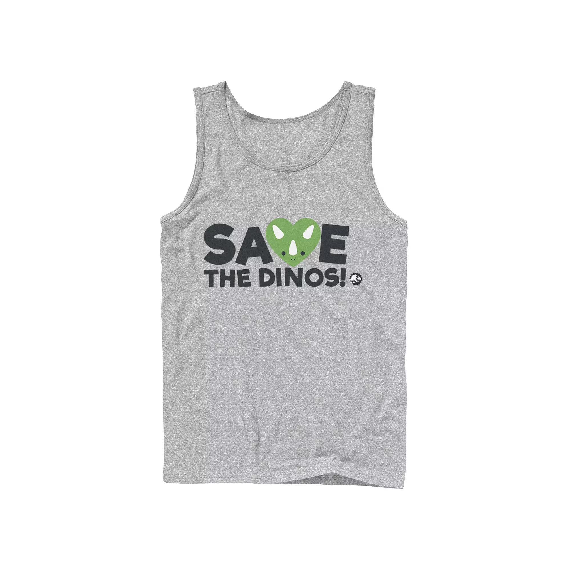 Men's Jurassic World: Fallen Kingdom Save The Dinos! Tank Top,  Product Image