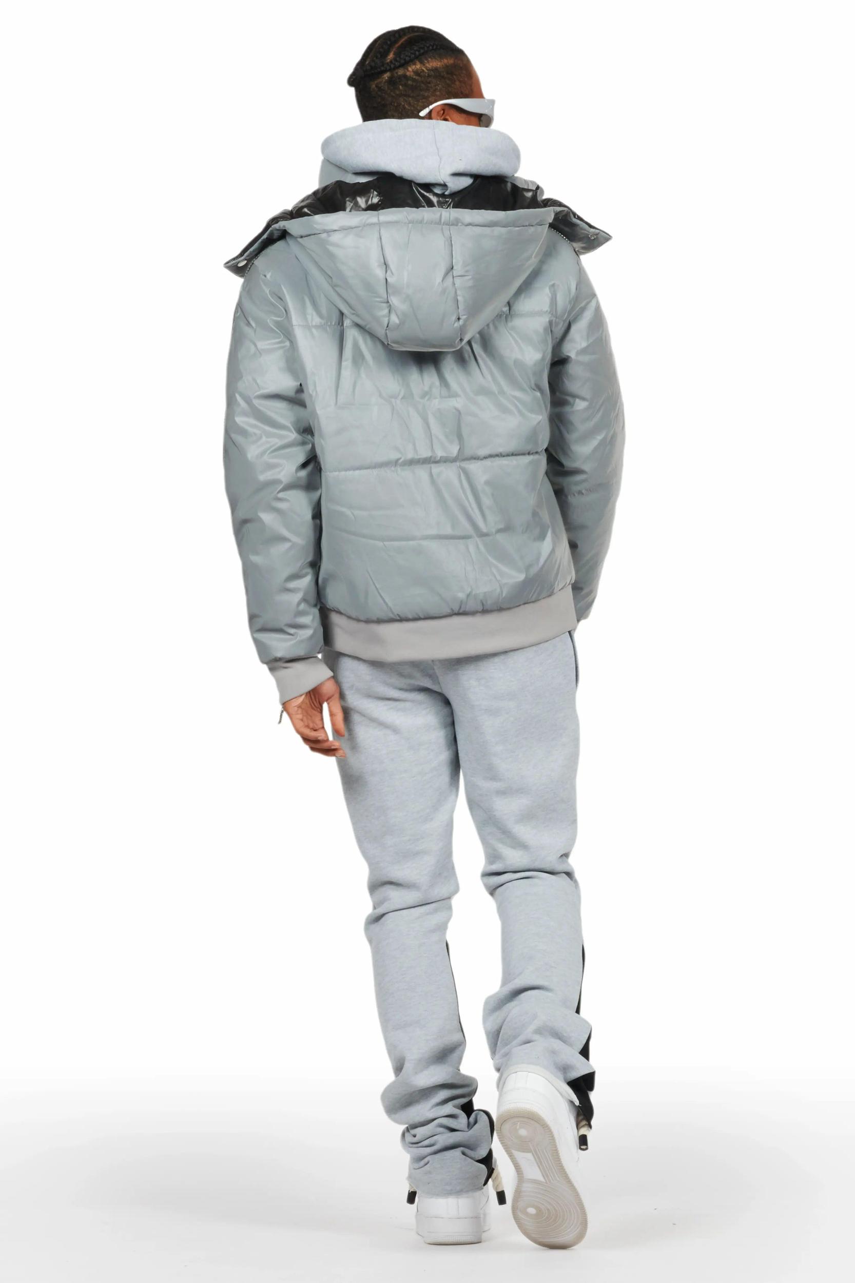 Chin Reflective Puffer Jacket Male Product Image