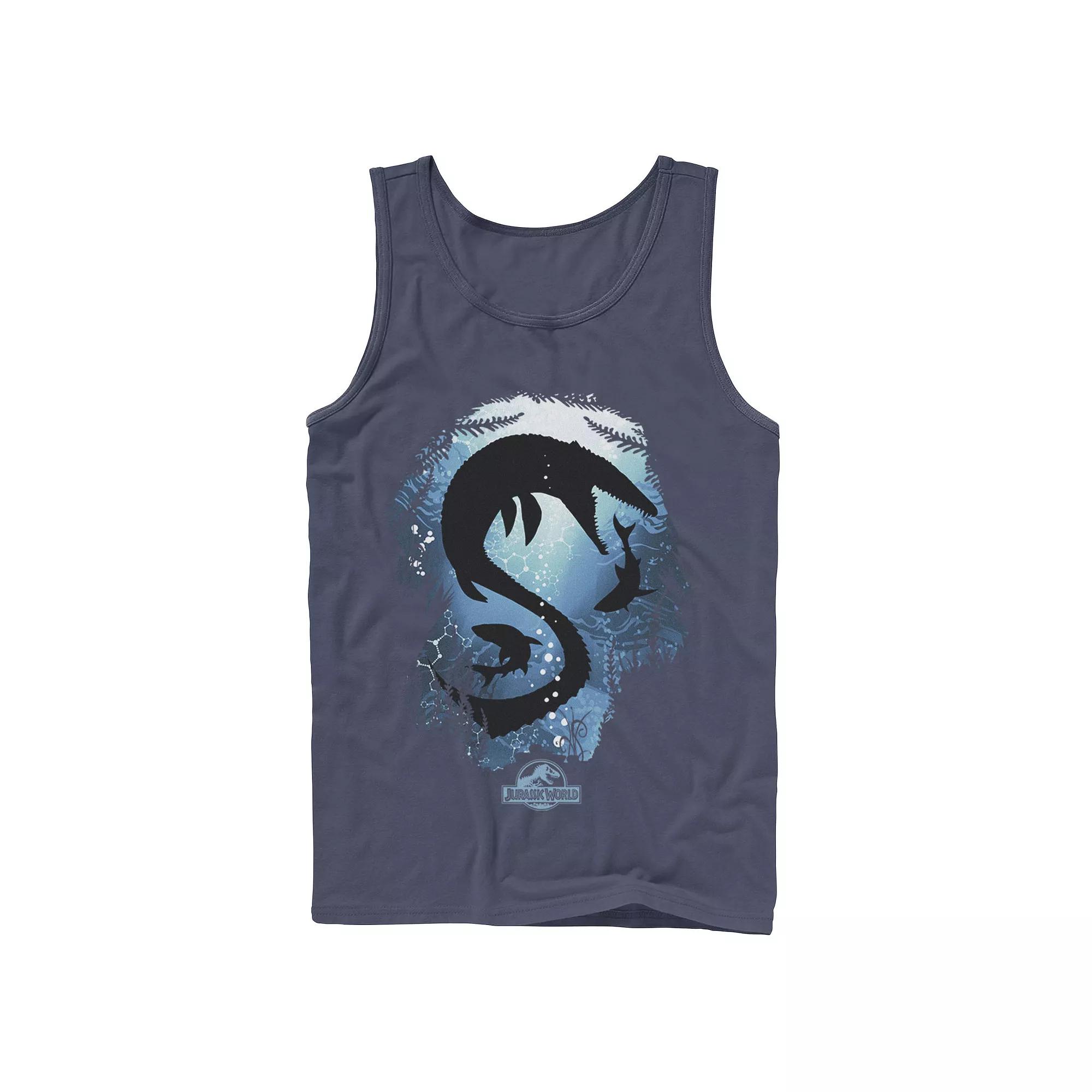 Men's Jurassic World Under Water Fears Graphic Tank Top,  Product Image