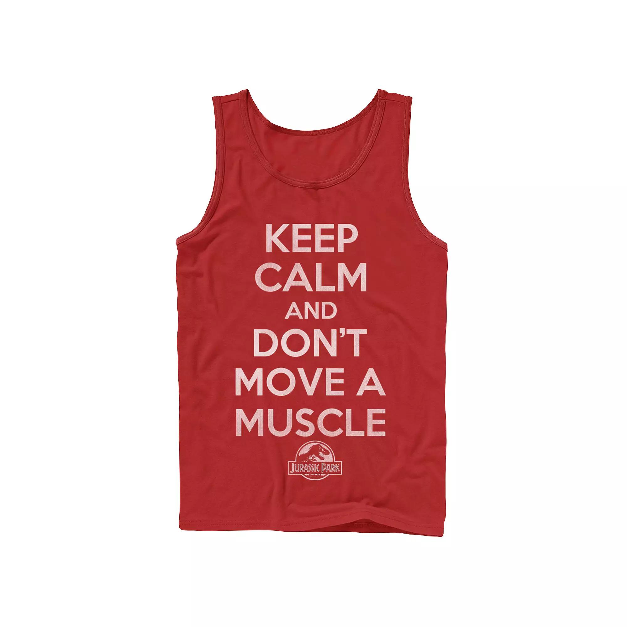 Men's Jurassic Park "Don't Move a Muscle" Tank Top,  Product Image