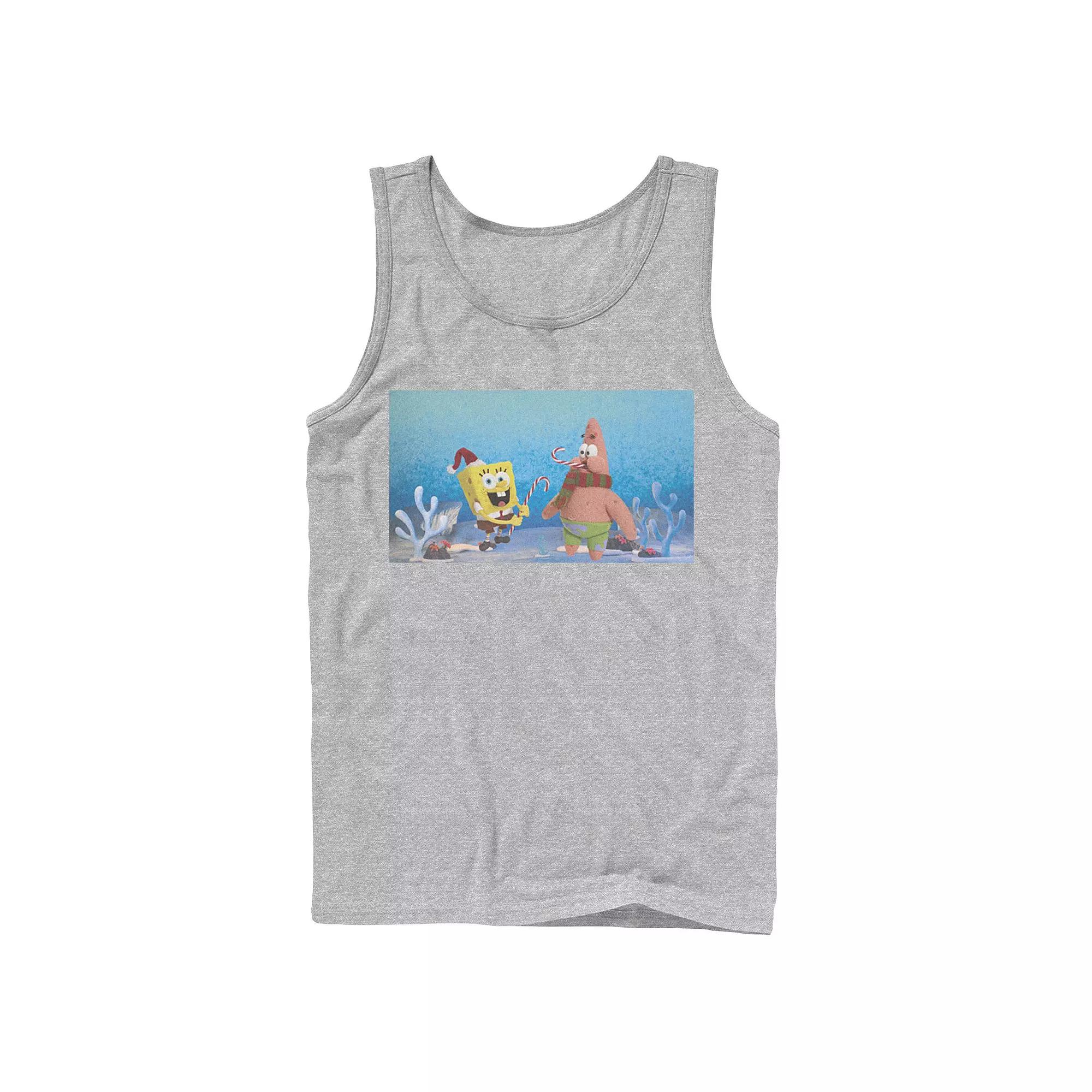 Men's Nickelodeon Spongebob Squarepants Patrick Star Christmas Buddies Graphic Tank Top,  Product Image
