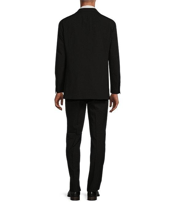 Hickey Freeman Classic Fit Flat Front Seersucker Pattern 2-Piece Suit Product Image