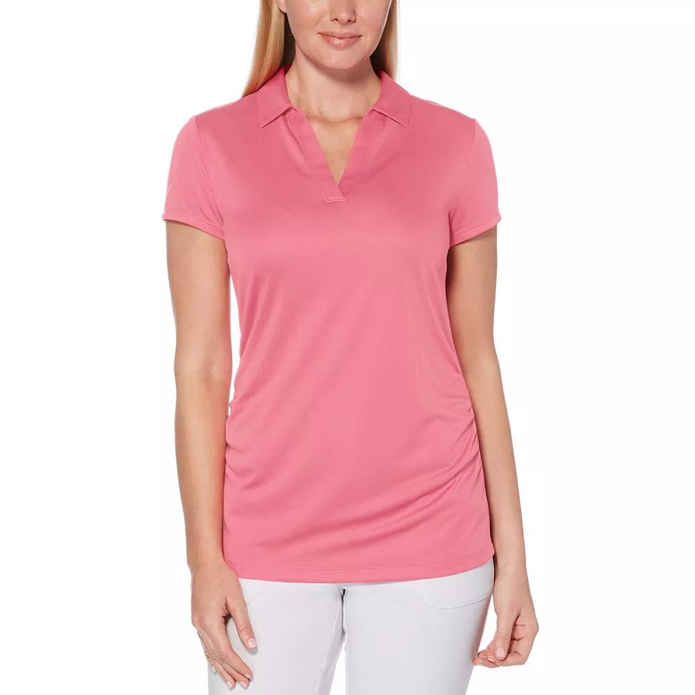 Women's Grand Slam Short Sleeve Golf Polo, Size: Large, Pink Lemonade Product Image