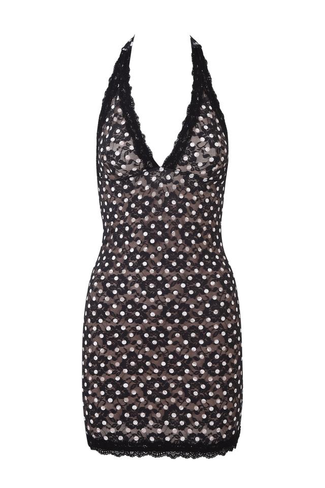 GEM MINI DRESS - BLACK Product Image