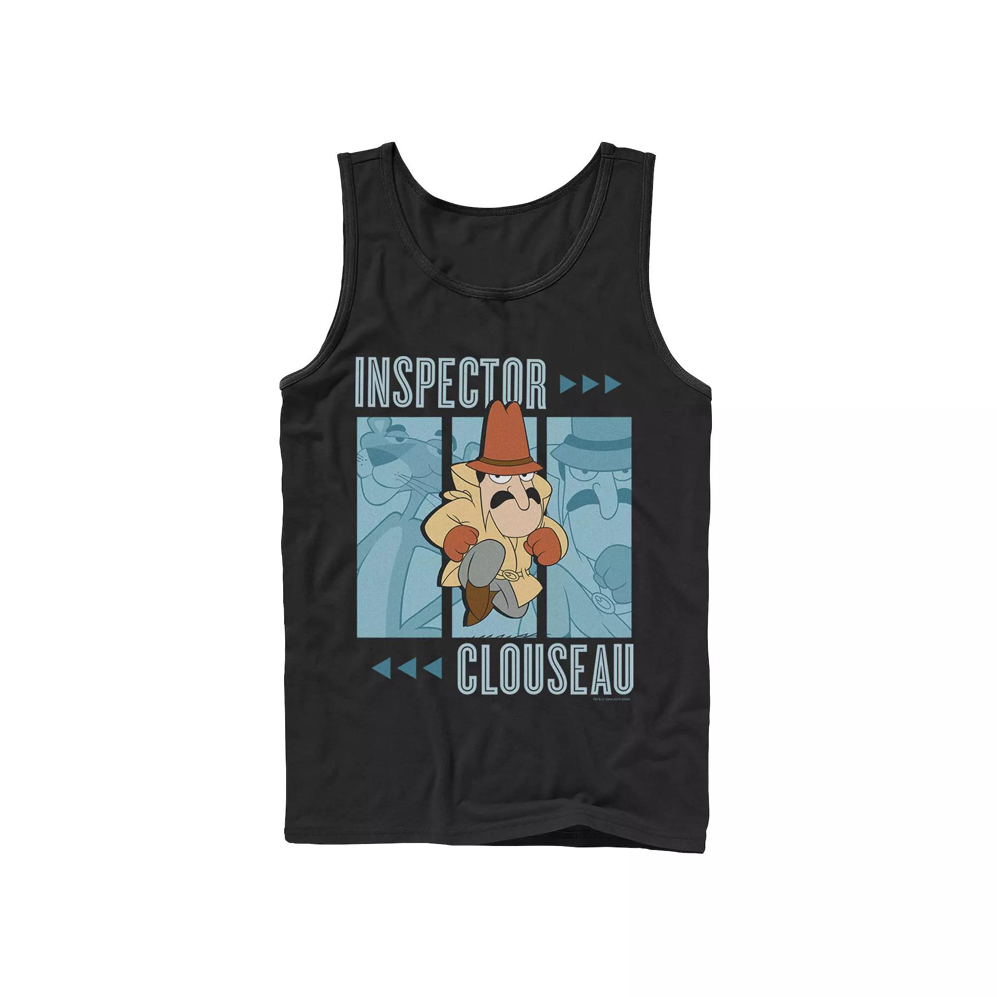 Men's Pink Panther Inspector Clouseau Trio Panels Tank Top,  Product Image