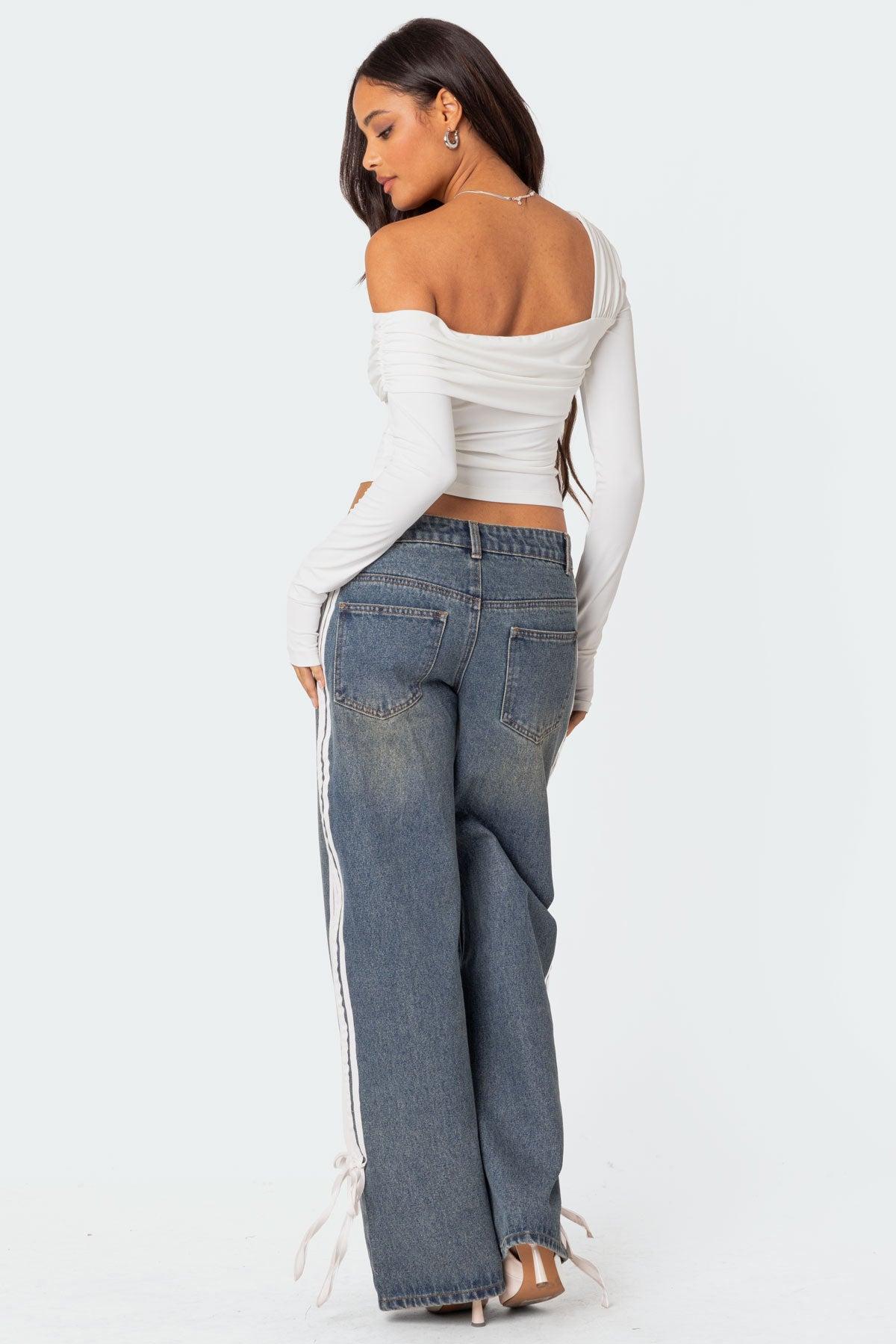 Asymmetric Fold Over Top Product Image