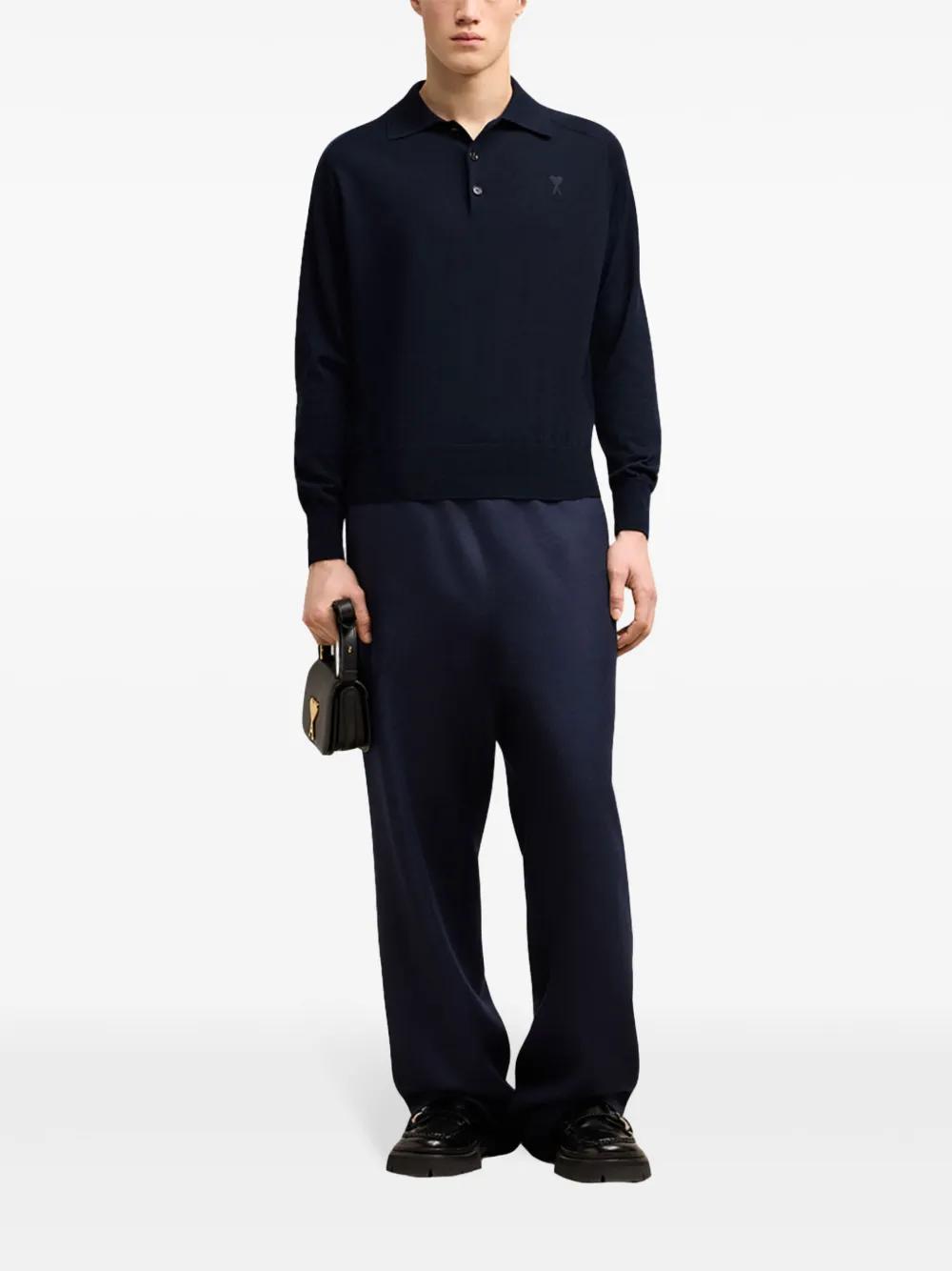 Ami de Coeur wool polo shirt Product Image