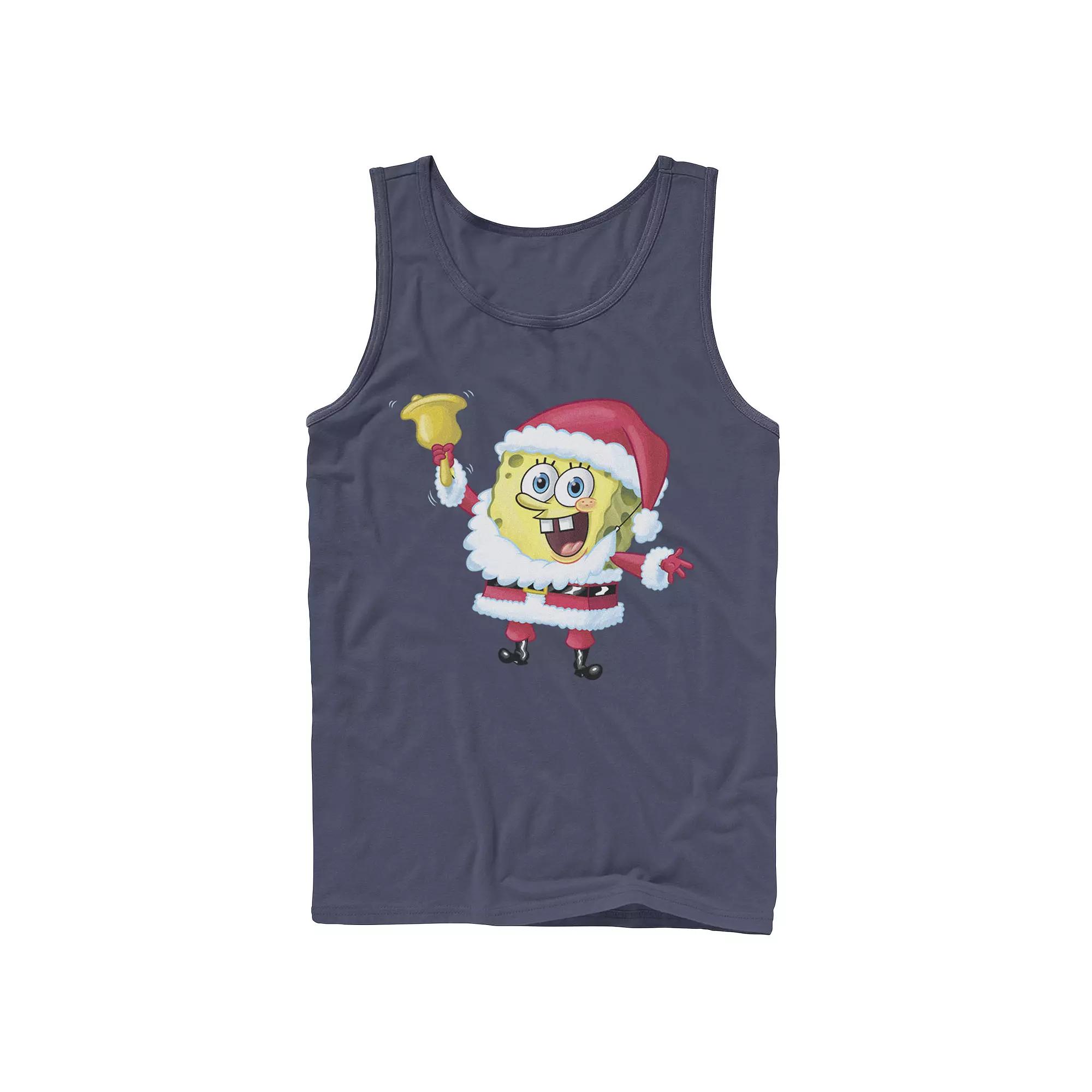 Men's Nickelodeon SpongeBob SquarePants Santa Claus Tank Top,  Product Image