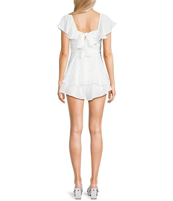 Dee Elly Flutter Short Sleeve Romper Product Image