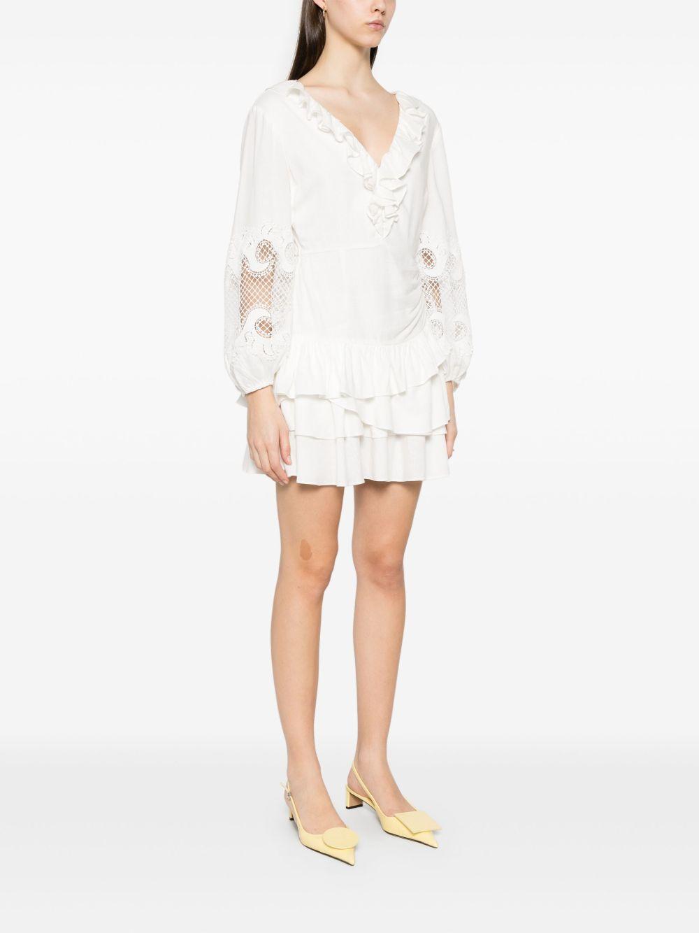 ruffle-detailing mini dress Product Image