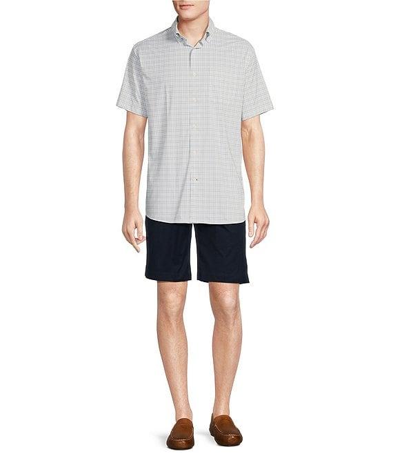 Daniel Cremieux Signature Label Stretch Large Plaid Short Sleeve Woven Shirt Product Image