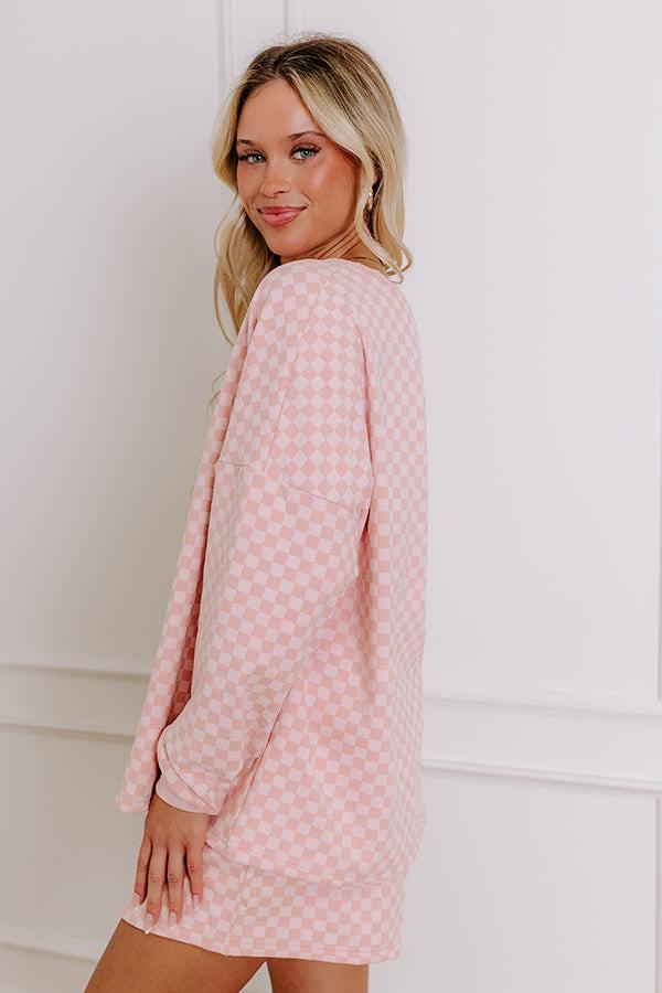 Call It Cozy Ultra Soft Tee in Pink Product Image