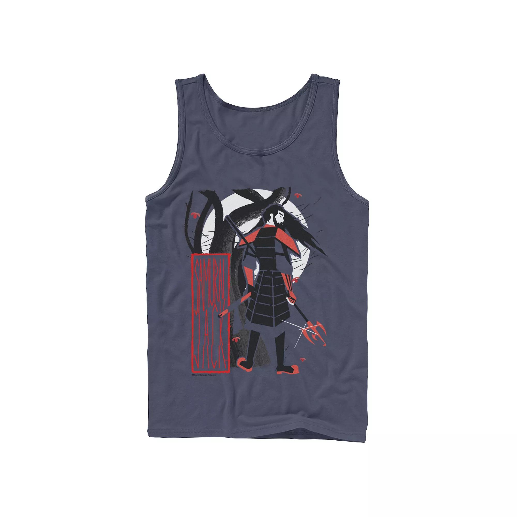 Men's Cartoon Network Samurai Jack Artistic Portrait Tank Top, Size: Small, Blue Product Image