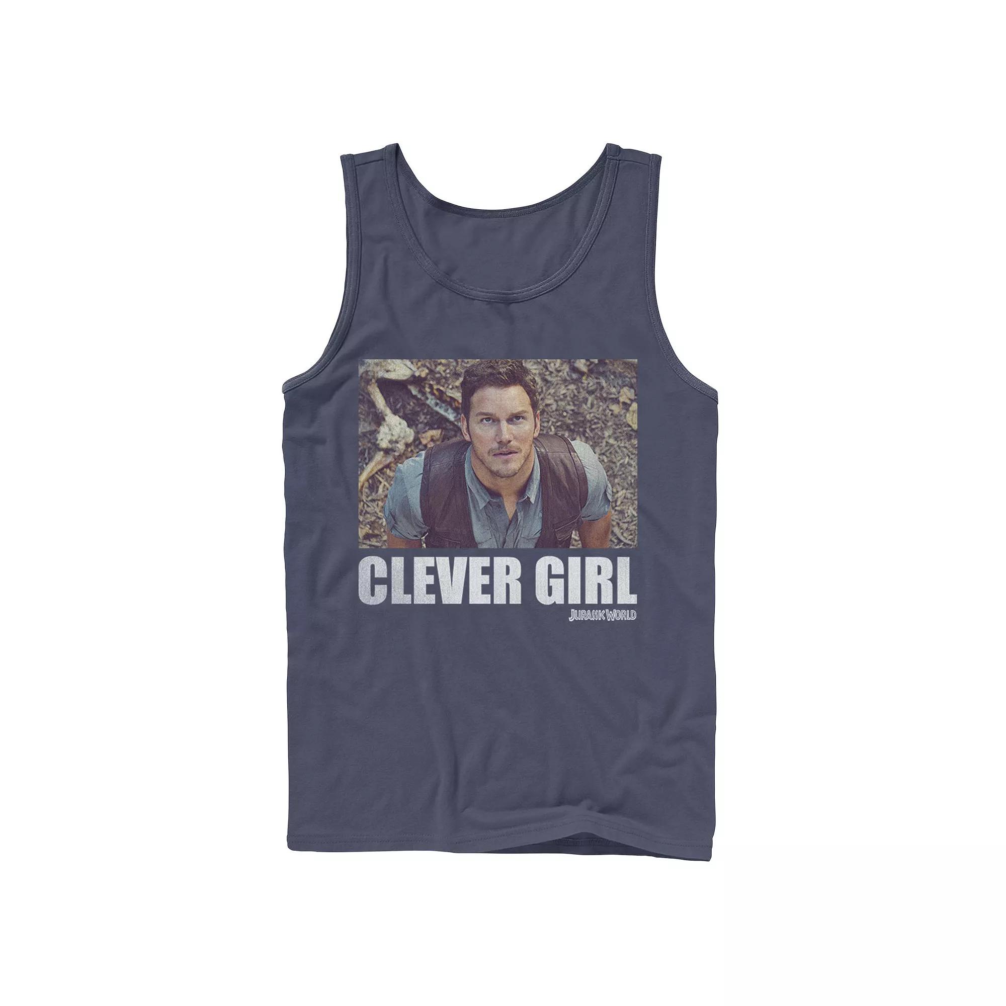 Men's Jurassic World Clever Girl Owen Movie Still Graphic Tank Top,  Product Image