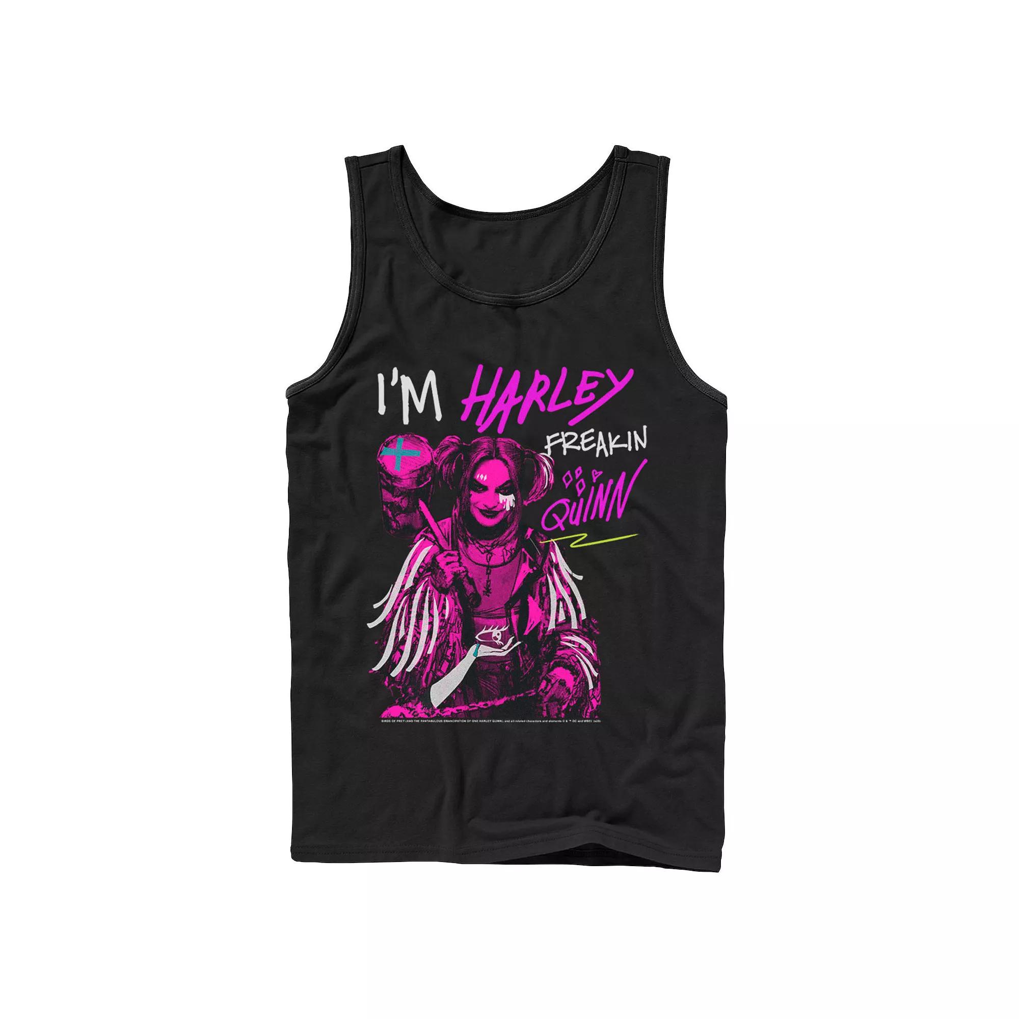 Men's Birds Of Prey I'm Harley Freakin' Quinn Tank Top,  Product Image
