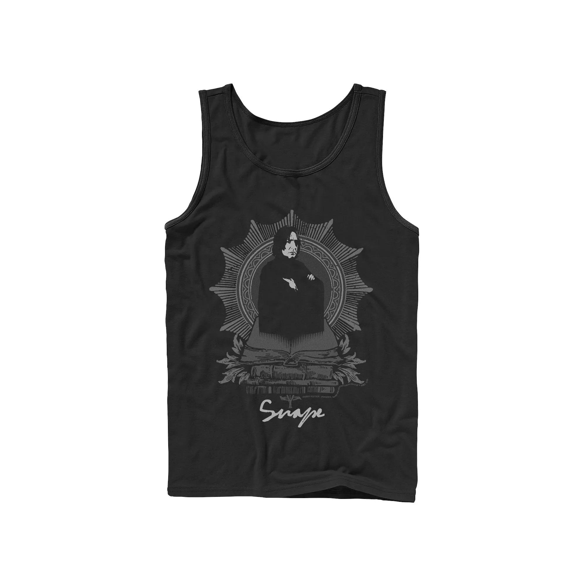 Men's Harry Potter Snape Books Portrait Graphic Tank Top,  Product Image