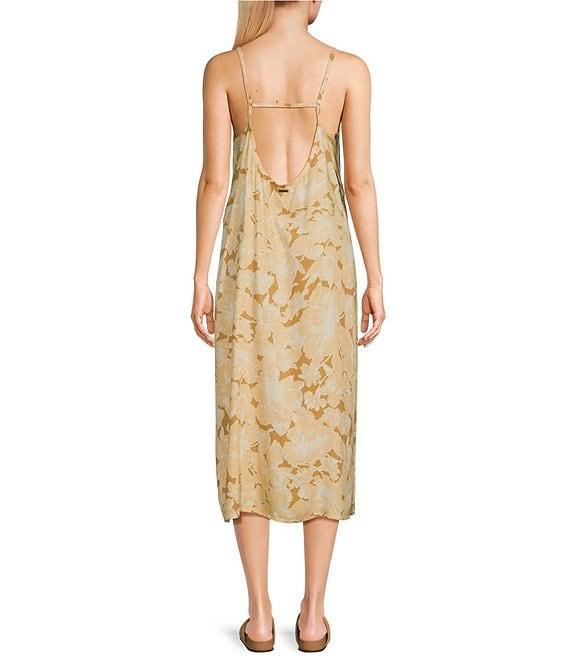 Hurley Shoreline Sleeveless Printed Slip Dress Product Image
