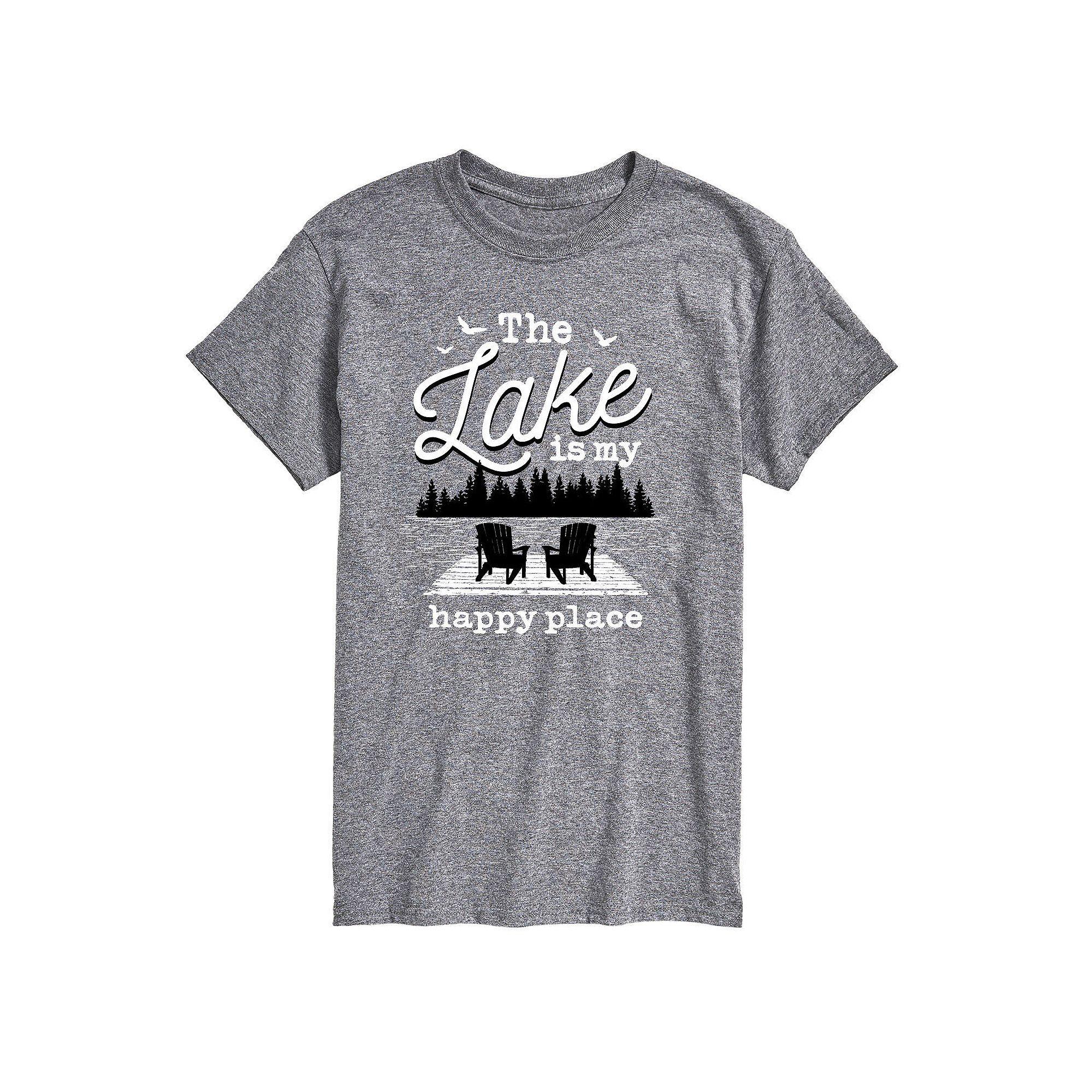 Big & Tall Lake Happy Place Tee, Men's,  Product Image