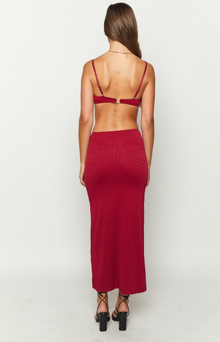 Tamara Red Maxi Dress Product Image