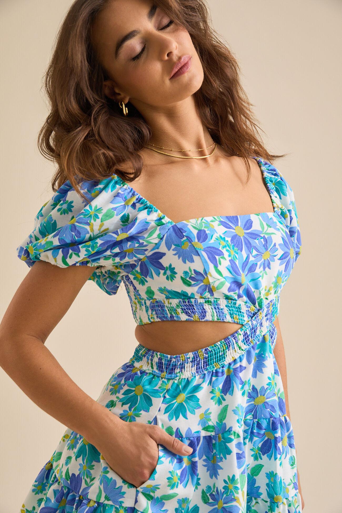 Savannah Floral Mini Dress Product Image