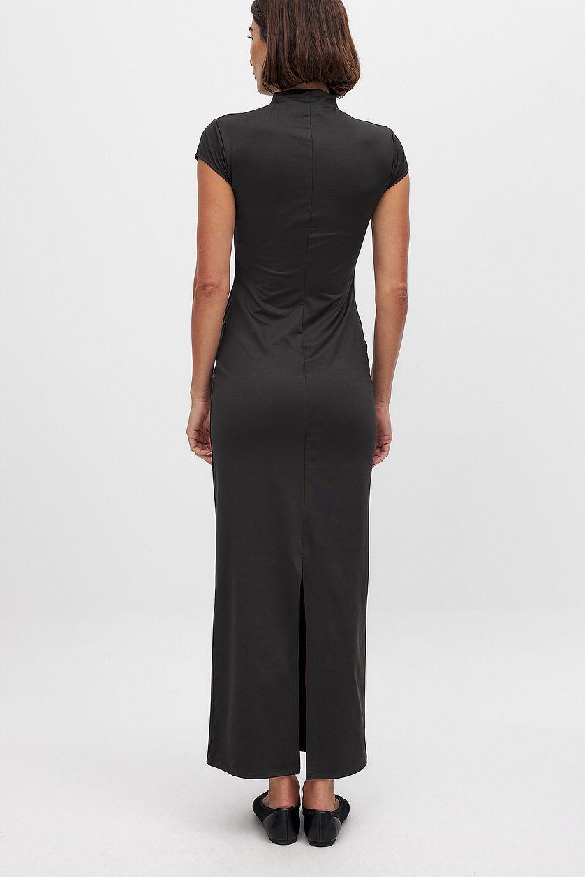 Jersey Mock Neck Maxi Dress Product Image